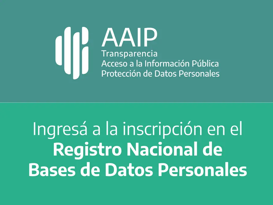 Registro Nacional de Bases de Datos Personales - AAIP